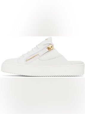 Giuseppe Zanotti White Slip-On Gail Sneakers